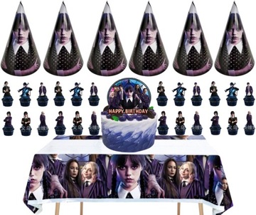 НАБОР НА ДЕНЬ РОЖДЕНИЯ СРЕДА АДДАМС Ручная гирлянда