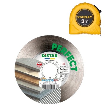 Tarcza diamentowa Distar Perfect 125mm+gratisy do cięcia płytek gresu