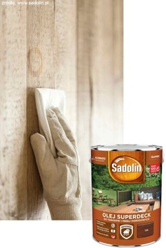 МАСЛО ДЛЯ ДРЕВЕСИНЫ SADOLIN SUPERDECK ДЛЯ ТЕК ТЕРРАС 5Л