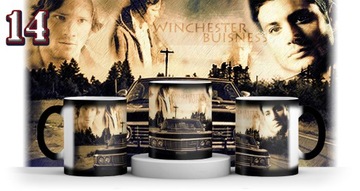 MAGICZNY KUBEK SUPERNATURAL + IMIE + KARTONIK