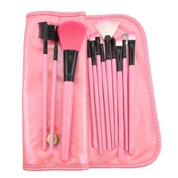 НАБОР ПРОФЕССИОНАЛЬНЫХ КИСТЕЙ ДЛЯ МАКИЯЖА 12 ШТ.