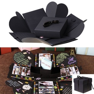 Pudełko niespodzianka ze zdjęciami na prezent DIY