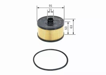 BOSCH F 026 407 231 FILTR OLEJE