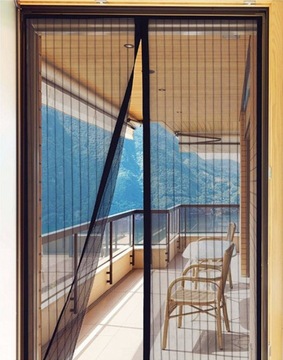 МОСКИТНАЯ СЕТКА ДЛЯ БАЛКОННЫХ ДВЕРЕЙ, МАГНИТНАЯ, С СИЛЬНЫМ МАГНИТОМ, 210x100