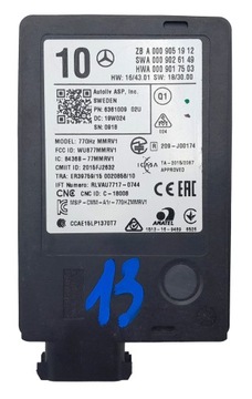 Radar Sensor Distronic Mercedes A0009051912