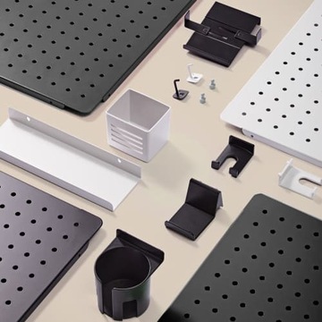 Перфорированная доска, крючки, вешалки БЕЛЫЕ игровые