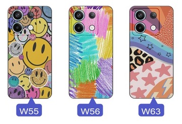 ETUI do Xiaomi Redmi Note 13 Pro 5G WZORY | SILIKONOWE MATT SZKŁO