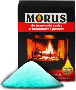 MORUS PROSZEK PREPARAT DO CZYSZCZENIA I USUWANIA SADZY Z KOMINKA PIECA 900G