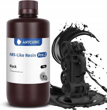 Żywica UV do drukarka Anycubic ABS-Like Resin Pro 2 Black Czarna 1l 1kg