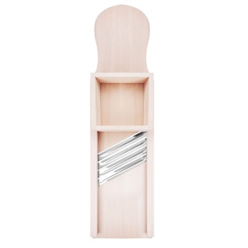 СЛАЙСЕР МАШИНА С 4 НОЖАМИ ДЕРЕВЯННЫЕ С ЯЩИКОМ