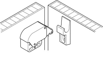 МЕБЕЛЬНАЯ ЗАЩЕЛКА HAFELE МИНИ-ЗАЩЕЛКА PUSH LOCK, БЕЛАЯ