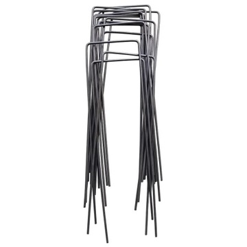 KOTWY METALOWE SZPILKI DO AGROWŁÓKNINY AGROTKANINY GEOWŁÓKNINY U 25cm x50