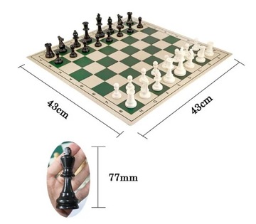 64/77/97mm średniowieczne szachy 35cm 43cm 51cm szachownica szachy gry mag