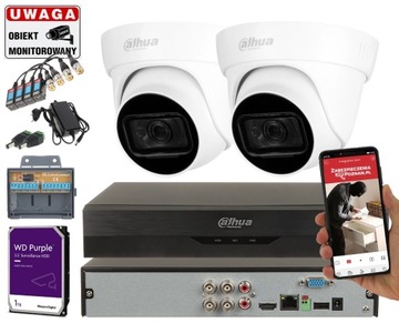 Zestawu monitoringu 2 kamery 8Mpx Dahua Wizsense