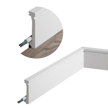 Listwa Mardom decor 13 x 60 dł. 200cm biały MD028