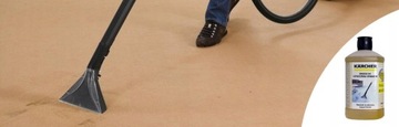 НОВИНКА! KARCHER 1L 1000ML ОЧИСТИТЕЛЬНАЯ ЖИДКОСТЬ ДЛЯ СТИРКИ КОВРОВ ECO ОБИВКА
