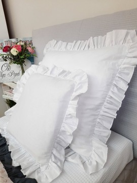 Наволочка с оборками Белая 40х40