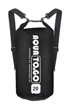 Torba Worek wodoszczelny AQUA TO.GO 20L MOCNY blk