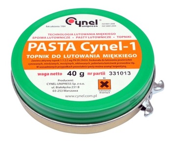 PASTA LUTOWNICZA TOPIK DO LUTOWANIA 40G CYNEL