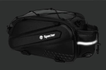Большая сумка на багажник велосипеда 14л, светоотражатели SPECTER, водонепроницаемая