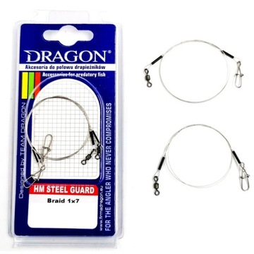 Przypon Stalowy Na Szczupaka Dragon HM1x7 9kg 20cm