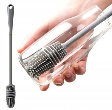 СИЛИКОНОВАЯ ЩЕТКА ДЛЯ МЫТЬЯ СТЕКЛОВ И БУТЫЛОК