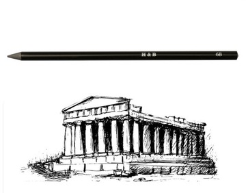 ZESTAW Ołówków Ołówki 34w1 do SZKICOWANIA H&B