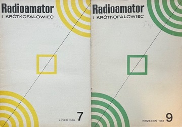 RADIOAMATOR I KRÓTKOFALOWIEC 2x - 7/68, 9/68