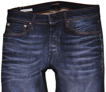 JACK AND JONES spodnie BLUE jeans TIM W32 L34