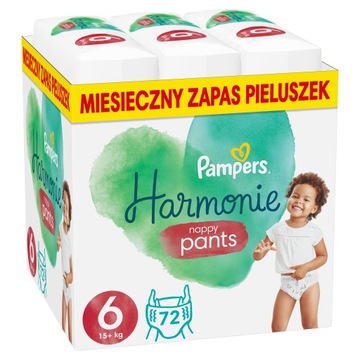 Pieluchomajtki Pampers Pants Harmonie Rozmiar 6 4x18 szt.