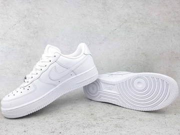 NIKE AIR FORCE 1 '07 DD8959 100 BUTY DAMSKIE BIAŁE SKÓRZANE SNEAKERS