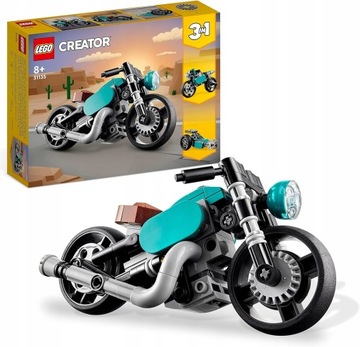 LEGO CREATOR MOTOCYKL VINTAGE 3W1 31135 ROWER DRAGSTER TOP FUEL