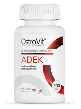 Witaminy A D E K - mocna dawka 200 tab. OstroVit