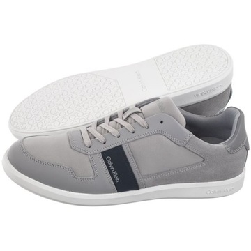 Buty Półbuty Męskie Calvin Klein Low Top Lace Up Grey/Navy Szare