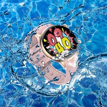 SMARTWATCH ВХОД В ВЫЗОВЫ PL МЕНЮ РОЗОВОЕ ЗОЛОТО