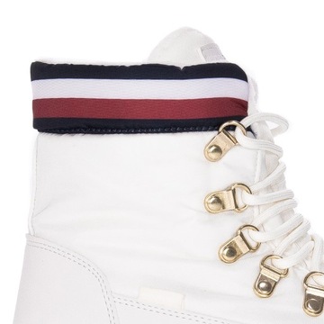 TOMMY HILFIGER BUTY ZIMOWE 33062 LACE-UP IVORY ECRU T3A5-33062-1047101 r.38