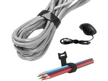 ЛЕНТА-ВЕЛКРО КАБЕЛЬНЫЙ ОРГАНАЙЗЕР ЗАЖИМ 15см ЧЕРНЫЙ 50 шт.