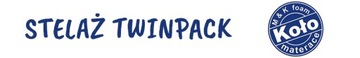 Stelaż pod materac 140x200 Twinpack MK Foam Koło płaski niski PROMOCJA-10%