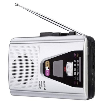 FM/AM Radio przenośne z kasety odtwarzanie głos re