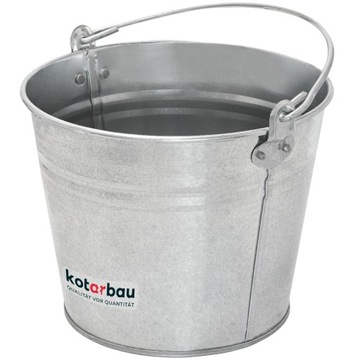 WIADRO OCYNKOWANE OCYNK BUDOWLANE OGRODOWE BLASZANE METALOWE 5 L Z UCHWYTEM