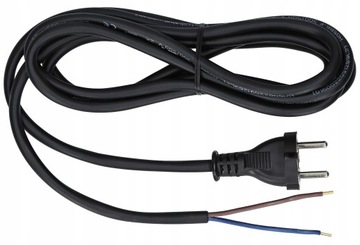 Przewód Kabel z wtyczką prostą Guma H05RR-F 2x1 5m