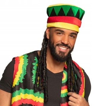 CZAPKA Z DREDAMI PERUKA RASTA DREDY JAMAJKA