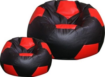PUFA PILKA XXXL100cm FOTEL PIŁKI WOREK+ PODNÓŻEK