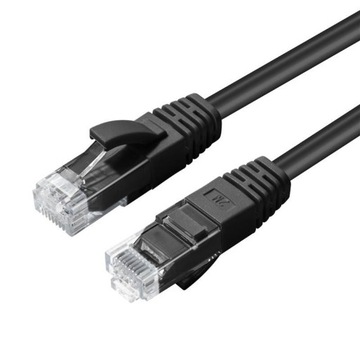 MicroConnect U/UTP CAT6 0.4M Black LSZH