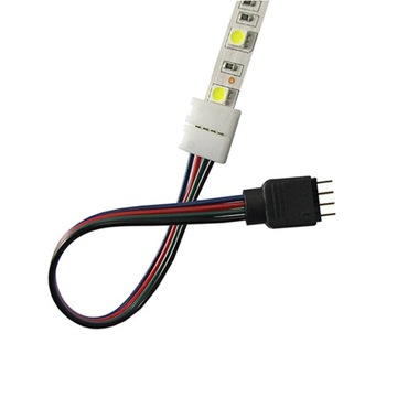 ZŁĄCZKA MĘSKA ŁĄCZNIK TAŚMA LED RGB 4PIN 10mm