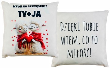 Upominek na WALENTYNKI walentynka PODUSZKA z okazji walentynek URODZINY