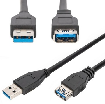 DIGITUS Kabel przedłużacz przewód USB 3.0 M-F 1,8M