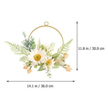 1 szt. Wianek słonecznikowy symulowana girlanda dekoracyjna