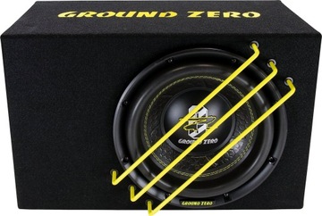 Ground Zero GZRB 25SPL 2x2 Ohm 900W skrzynia bass-reflex subwoofer 10 cali
