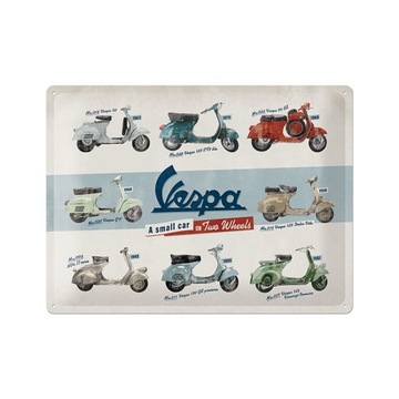 VESPA Emblemat Metalowy Model Chart